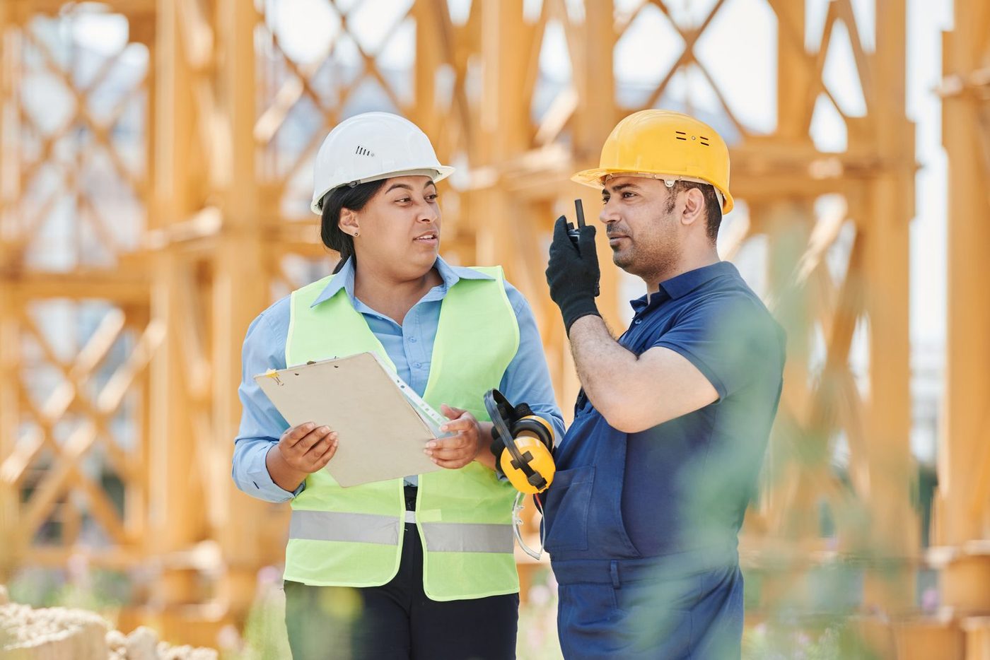 The CPR team at work on site